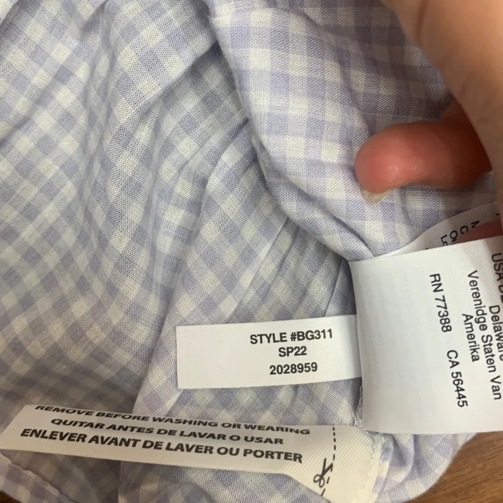 J crew square neck smocked cotton gingham voile top preppy cottagecore farmhouse